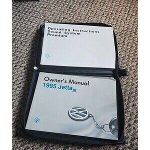 Volkswagen 1995 Jetta Owner’s, Maintenance, Warranty Manuals & Leather Case